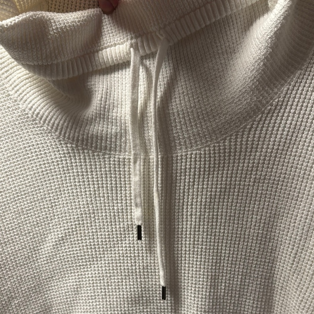 Lauren Ralph Lauren Cream Turtleneck Sweater with Ribbed Detailing - Picture 5 of 8